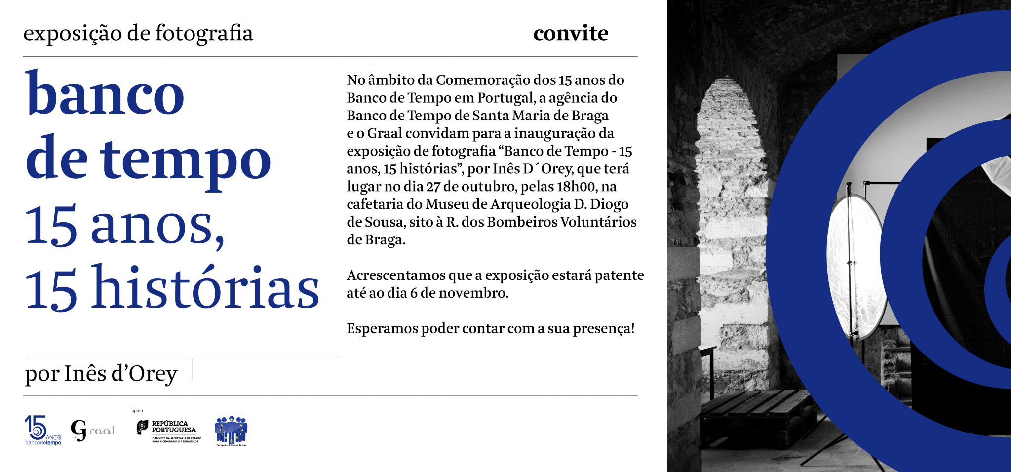 Exposição fotográfica “Banco de Tempo – 15 anos, 15 histórias”